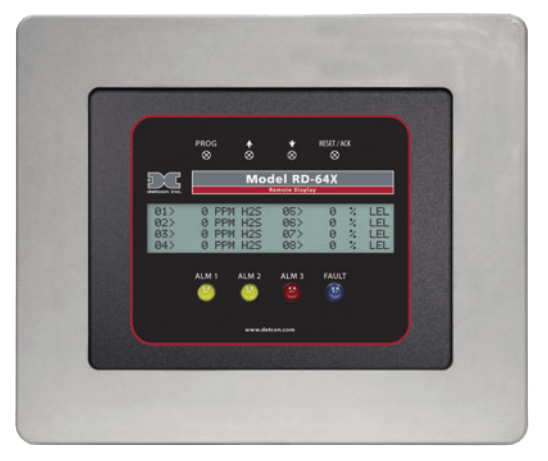 Detcon Remote Display, RD-64X